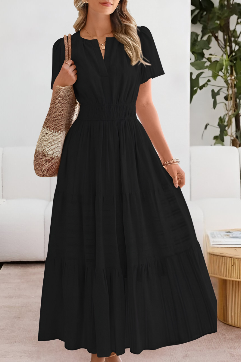 Women's Boho Midi Dress – Flowy Summer Dress