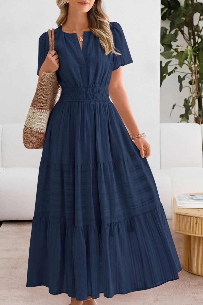 Women's Boho Midi Dress – Flowy Summer Dress