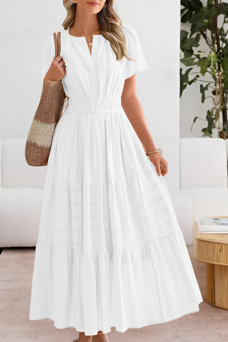 Women's Boho Midi Dress – Flowy Summer Dress