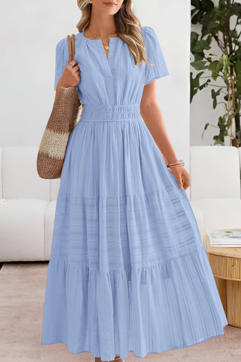 Women's Boho Midi Dress – Flowy Summer Dress