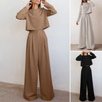 Women's Palazzo Pants Set – Relaxed Two-Piece Occasion Set