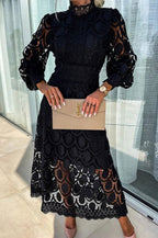Women's Lace Midi Dress – Elegant Occasion Dress