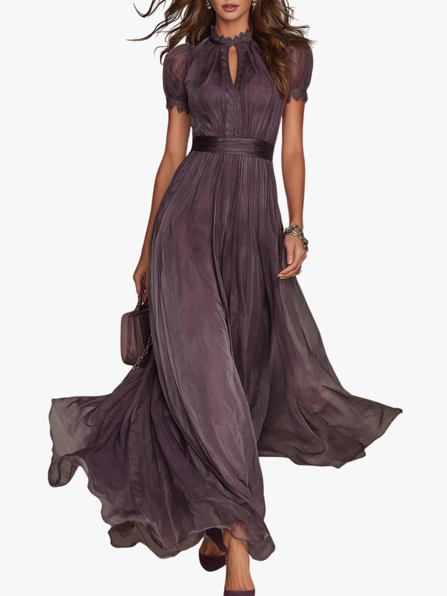 Women's Printed Wedding Guest Summer Dress – Relaxed Flowy Occasion Dress