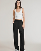 Women's High Waist Wide Leg Pants – Tailored Flowy Dress Trousers