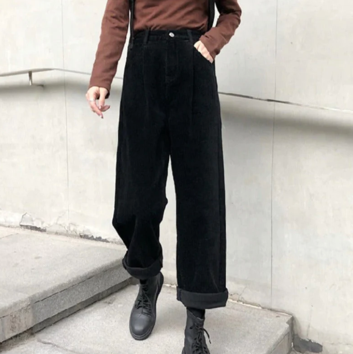 Women's Corduroy Wide Leg Pants – Casual Everyday Cord Pants
