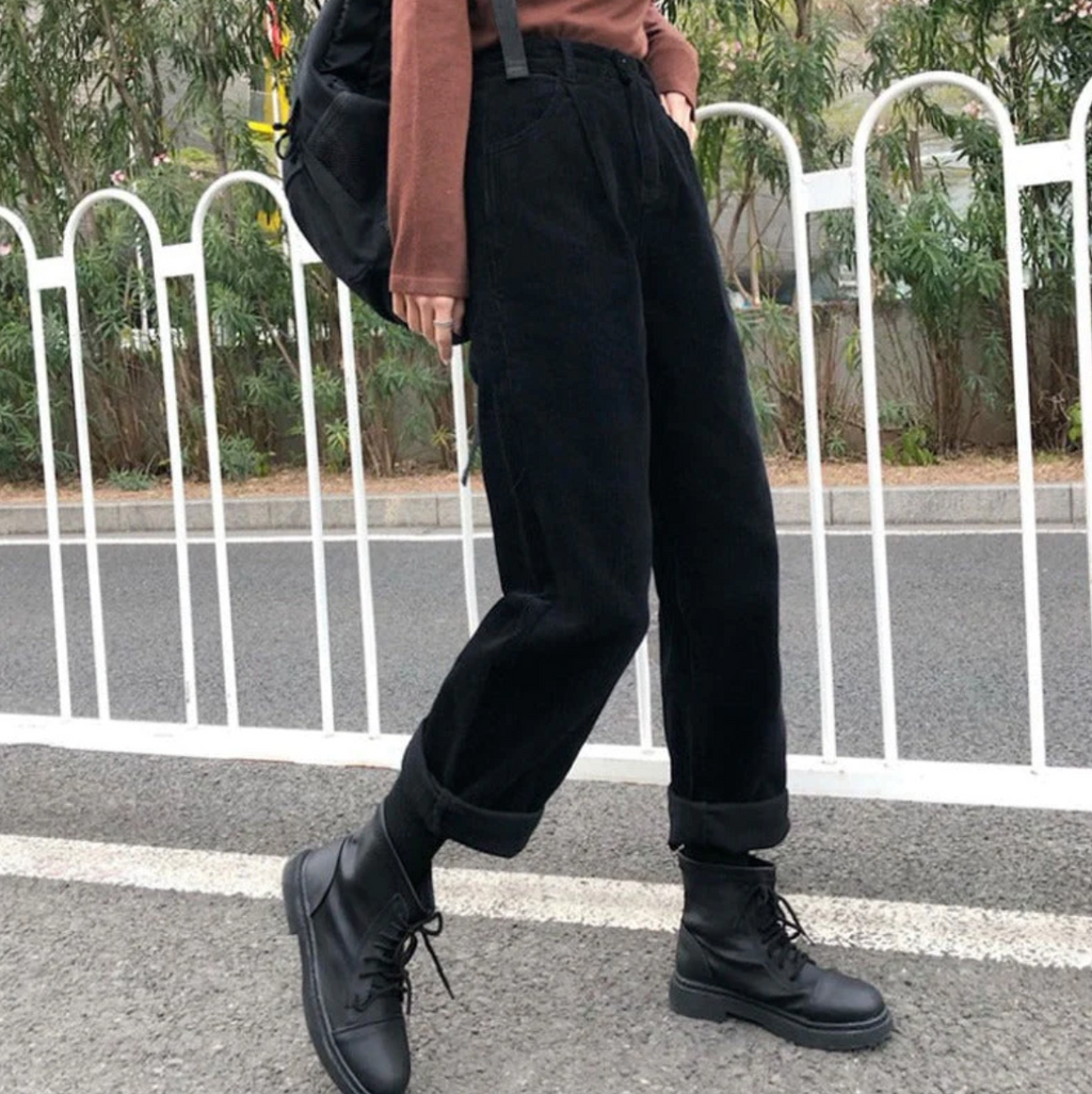 Women's Corduroy Wide Leg Pants – Casual Everyday Cord Pants
