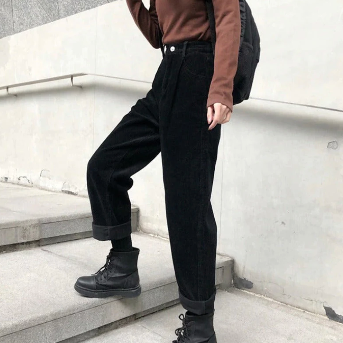 Women's Corduroy Wide Leg Pants – Casual Everyday Cord Pants