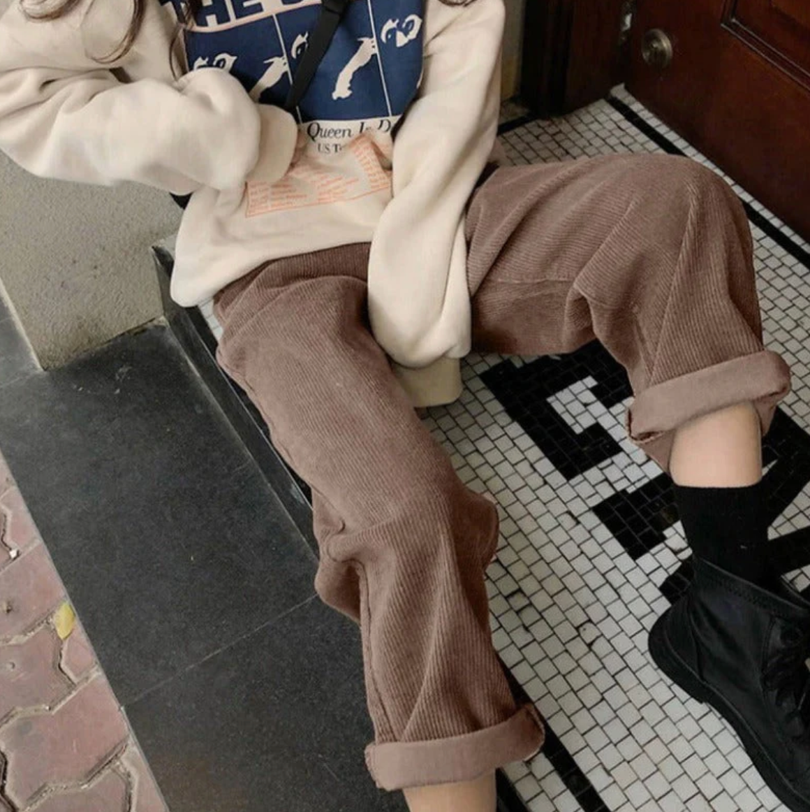Women's Corduroy Wide Leg Pants – Casual Everyday Cord Pants