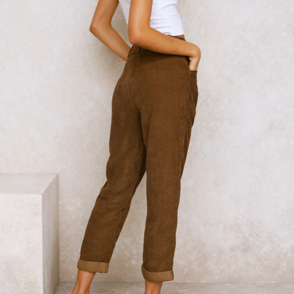 Women's Corduroy Wide Leg Pants – Casual Everyday Cord Pants
