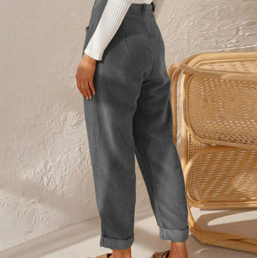 Women's Corduroy Wide Leg Pants – Casual Everyday Cord Pants