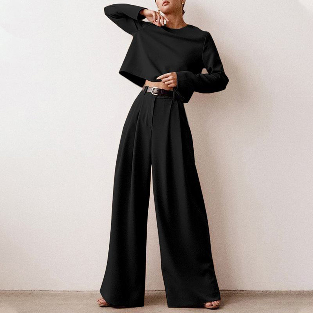 Women's Palazzo Pants Set – Relaxed Two-Piece Occasion Set
