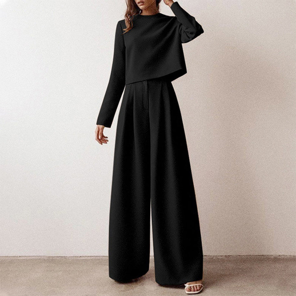 Women's Palazzo Pants Set – Relaxed Two-Piece Occasion Set