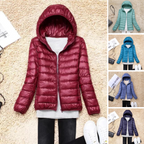 Women's Packable Down Coat – Ultra-Light Hooded Puffer
