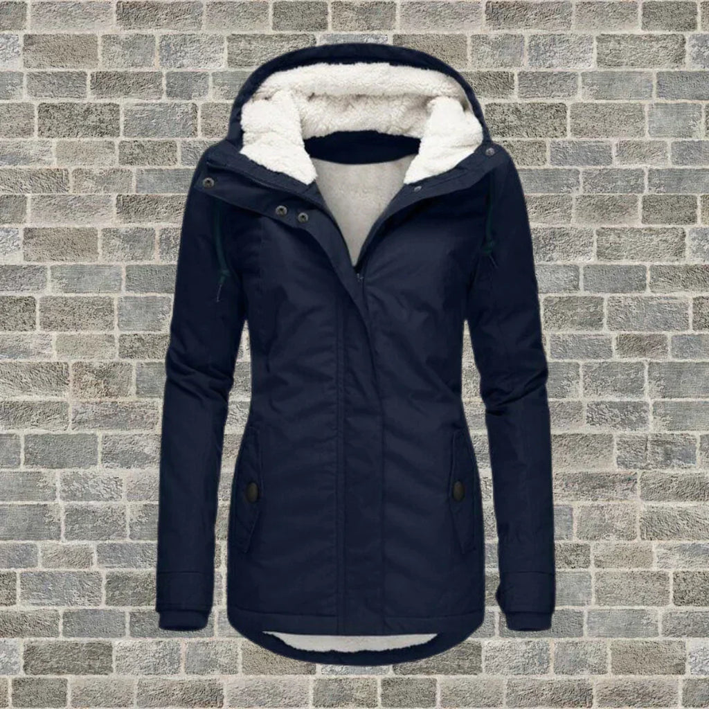 Women's Insulated Fur Hood Parka – Long Cold Weather Winter Coat