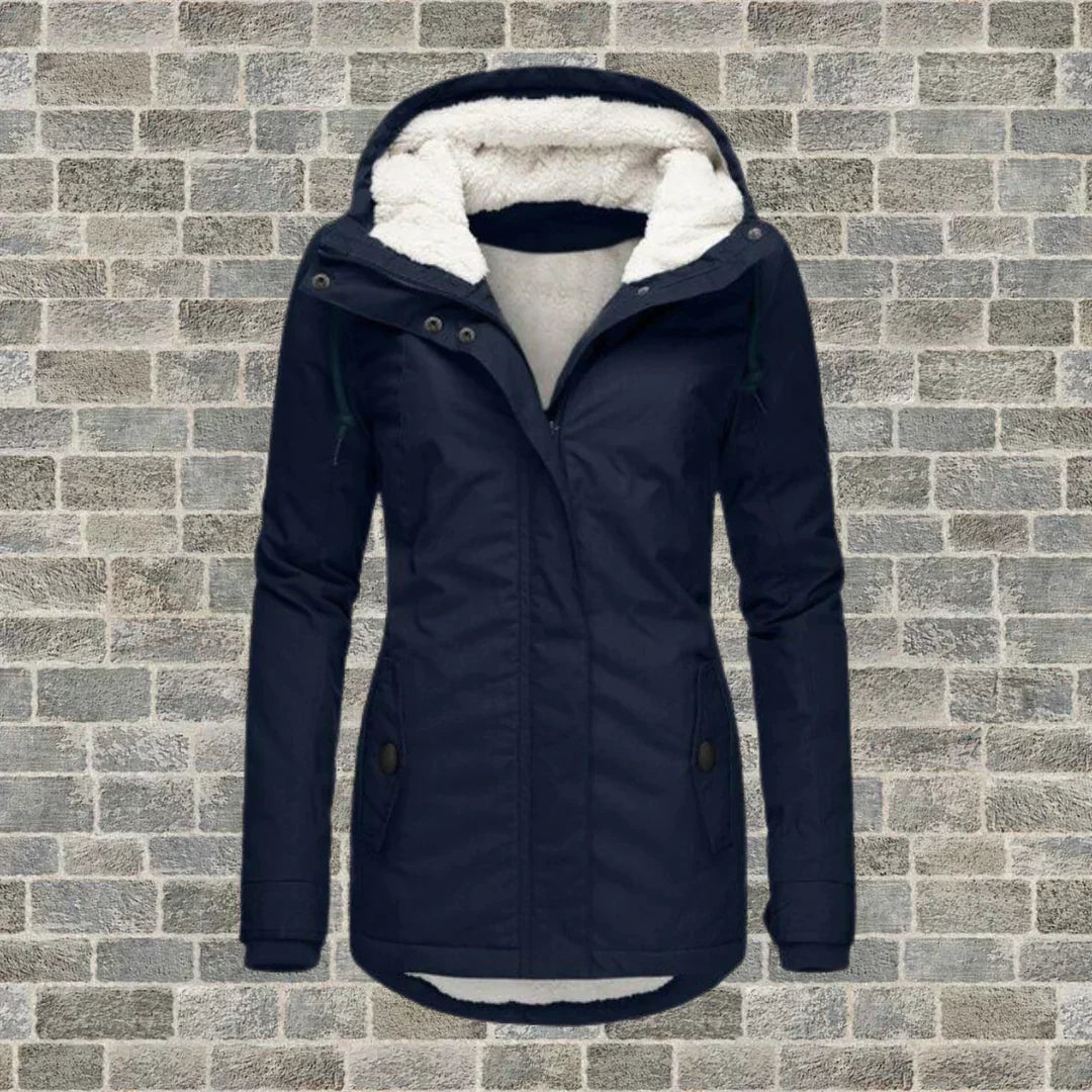 Women's Insulated Fur Hood Parka – Long Cold Weather Winter Coat