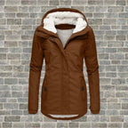 Women's Insulated Fur Hood Parka – Long Cold Weather Winter Coat