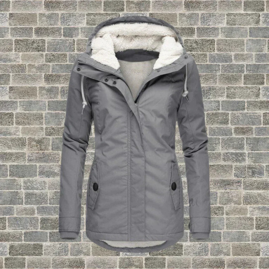 Women's Insulated Fur Hood Parka – Long Cold Weather Winter Coat