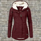 Women's Insulated Fur Hood Parka – Long Cold Weather Winter Coat
