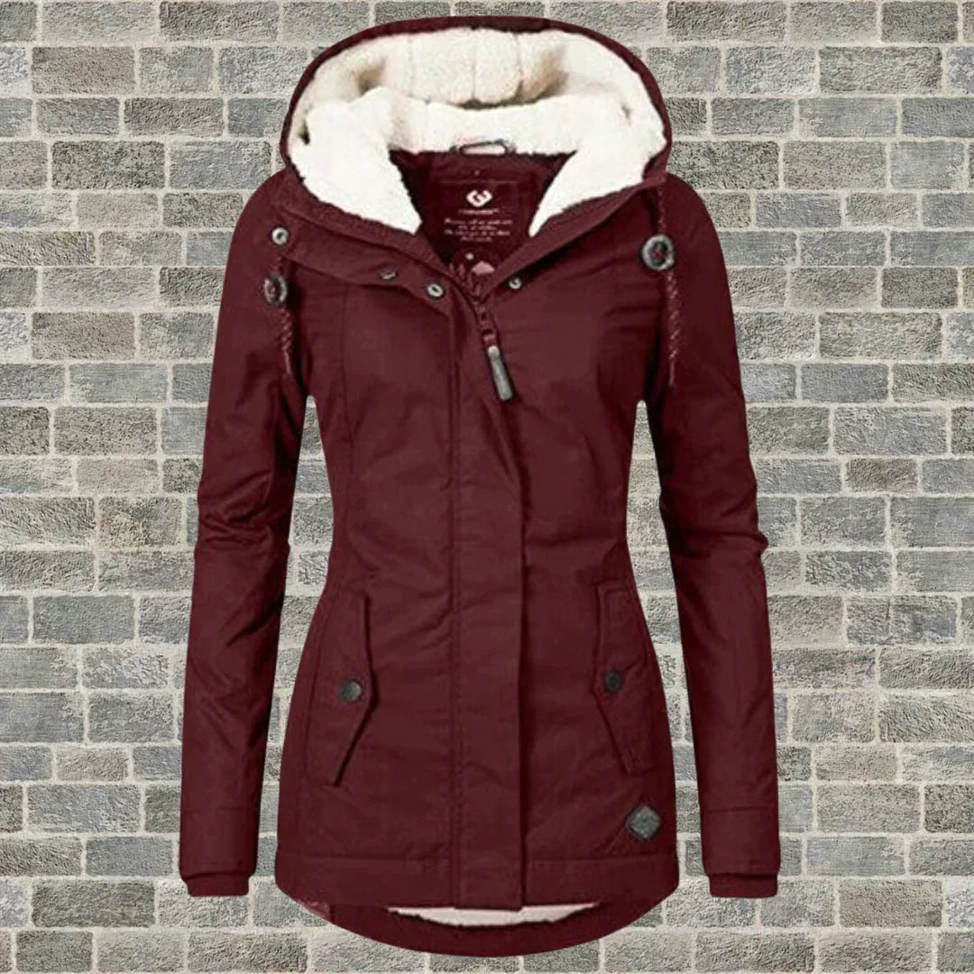 Women's Insulated Fur Hood Parka – Long Cold Weather Winter Coat