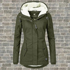 Women's Insulated Fur Hood Parka – Long Cold Weather Winter Coat