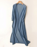 Women's Soft Duster Cardigan – Open Front Long Knit Layer