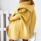 Women's Oversized Open Cardigan – Batwing Sleeve Relaxed Cardigan
