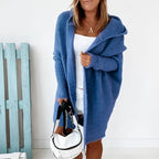 Women's Oversized Open Cardigan – Batwing Sleeve Relaxed Cardigan