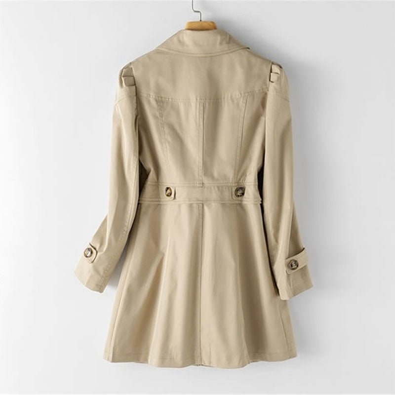 Women's Tailored Long Trench Coat – Lightweight Classic Transitional Coat