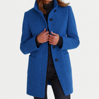 Women’s Classic Long Coat – Timeless Elegant Fit - Camila