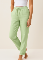 Women's Tailored Straight Leg Trousers – High Waist Everyday Dress Pants