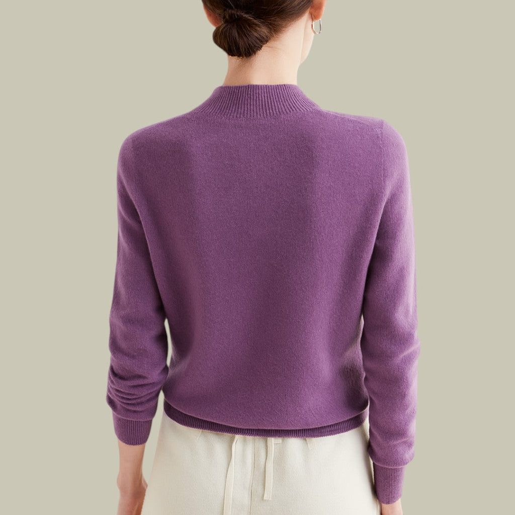 Women's Roll Neck Sweater – Fitted Turtleneck Winter Sweater