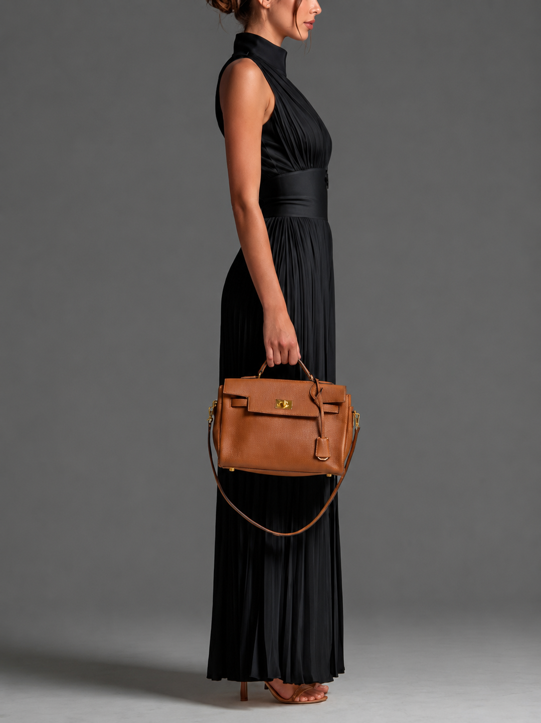 Women's Halter Wide Leg Jumpsuit – Defined Waist Wedding Guest Jumpsuit