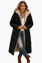 Women's Winter Coat – Long Zip-Up Winter Coat – Noelle