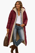 Women's Winter Coat – Long Zip-Up Winter Coat – Noelle