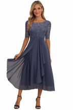 Women's A-Line Midi Dress – Summer Casual Dress – Aveline