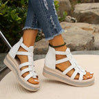 Women's Rhinestone Wedge Sandals – Platform Dress Sandals
