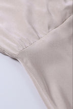 Women's Satin Evening Dress – Side Slit Maxi Dress