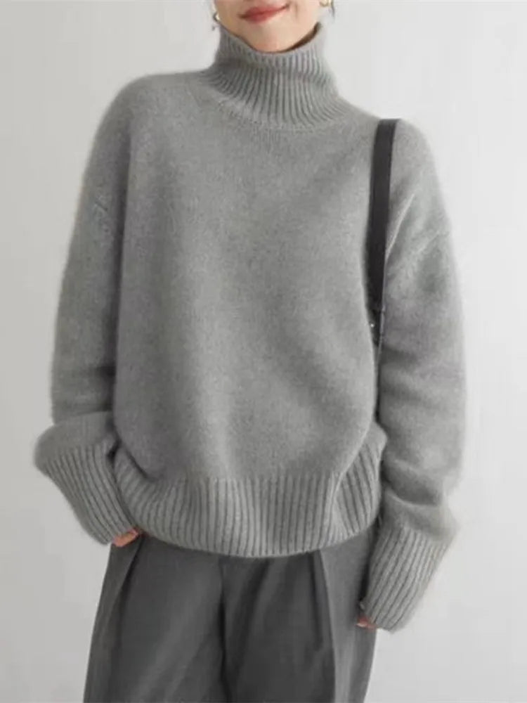 Isabella | High Collar Sweater