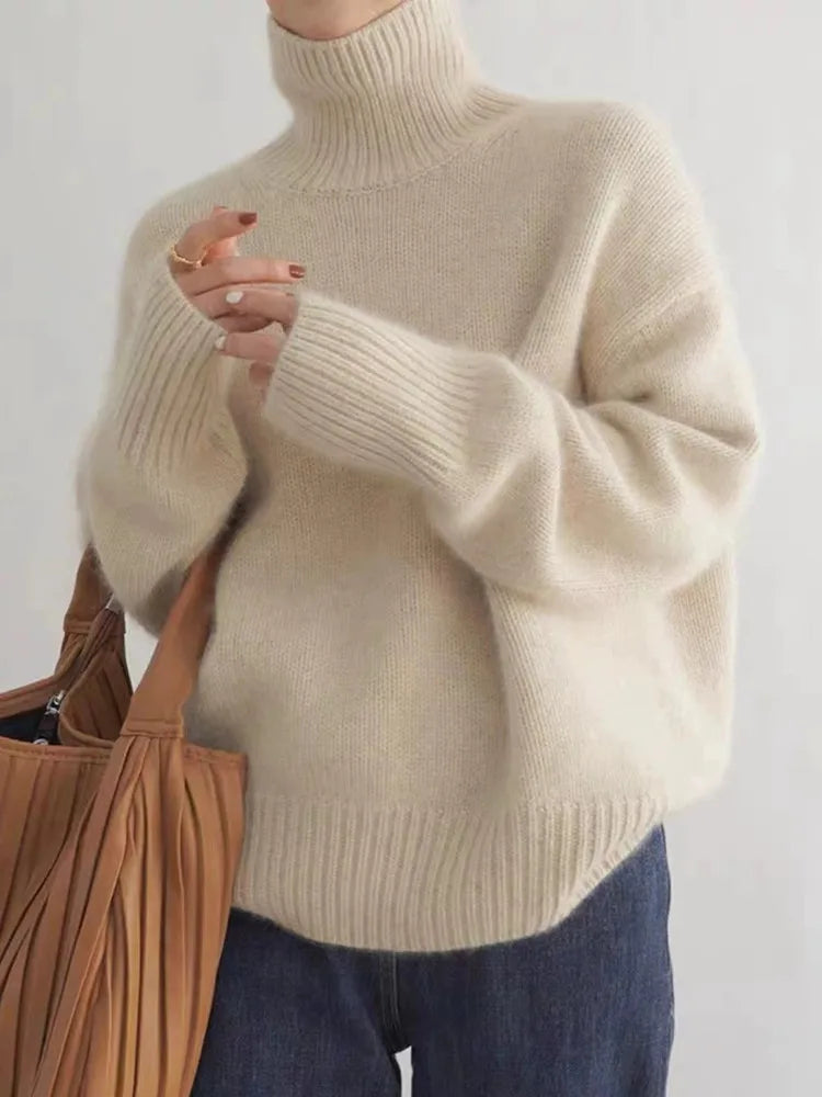 Isabella | High Collar Sweater