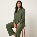 Women's Relaxed Lounge Set – Wide Leg Set