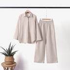 Women's Relaxed Lounge Set – Wide Leg Set