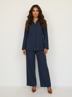 Women's Relaxed Lounge Set – Wide Leg Set