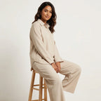 Women's Relaxed Lounge Set – Wide Leg Set