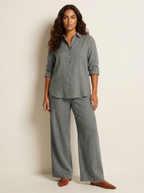 Women's Relaxed Lounge Set – Wide Leg Set