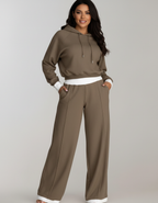 Women's Hooded Lounge Set – Wide Leg Set