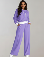 Women's Hooded Lounge Set – Wide Leg Set