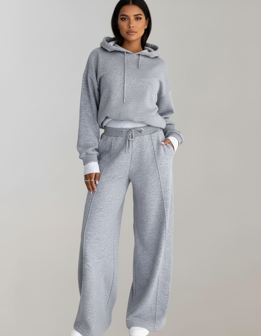 Women's Hooded Lounge Set – Wide Leg Set