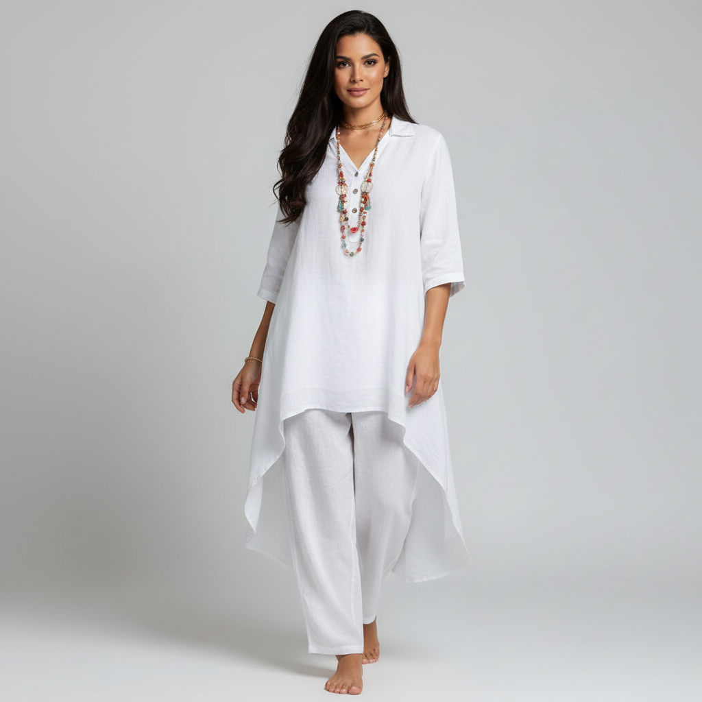 Women's Tunic Lounge Set – Relaxed Two-Piece Set