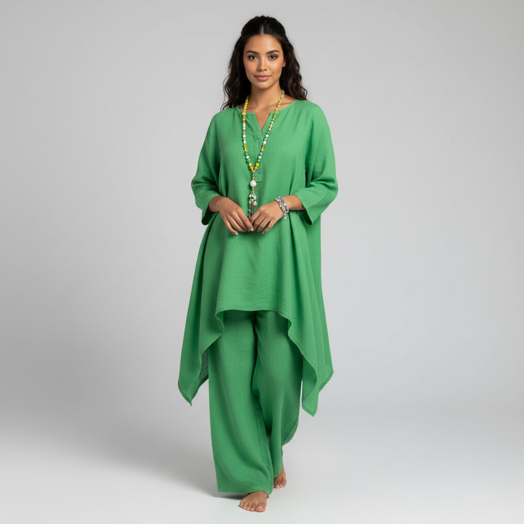 Women's Tunic Lounge Set – Relaxed Two-Piece Set