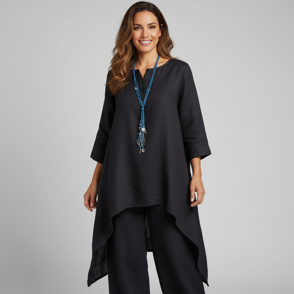 Women's Tunic Lounge Set – Relaxed Two-Piece Set